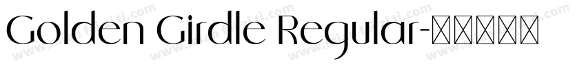 Golden Girdle Regular字体转换